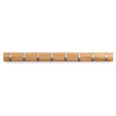 Вешалка настенная flip, 84,5 см, натуральное дерево, 8 крючков UMBRA 318858-390