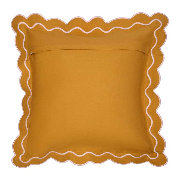 Чехол на подушку с контрастным кантом розового цвета из коллекции trendy ruffles, 40х40 см Tkano TK25-CC0002