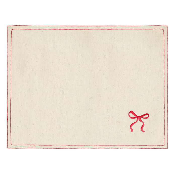 Салфетка под приборы fancy bows бежевого цвета из коллекции essential, 35х45 см Tkano TK25-PM0013