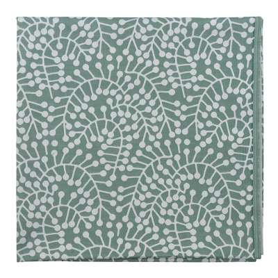 Скатерть из хлопка зеленого цвета с рисунком Спелая смородина, Scandinavian touch, 180х260см TKANO TK21-TC0020
