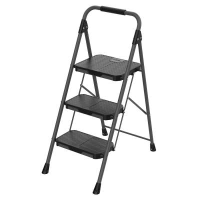 Стремянка stable, 3 ступени, 1 м, черная Smart Solutions SS0000354