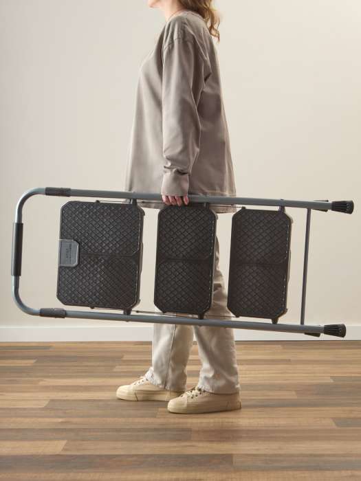 Стремянка stable, 3 ступени, 1 м, черная Smart Solutions SS0000354