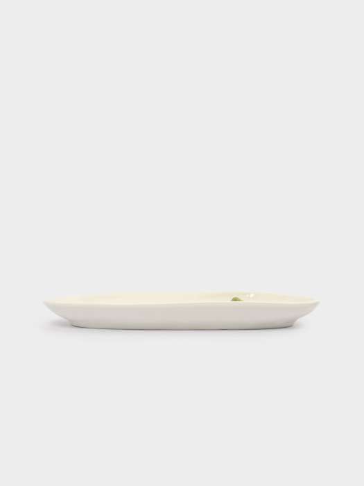 Блюдо, 32х16 см, фарфор P, овальное, молочное, Лимон, Limoncello ANNA LAFARG ANLAF-ARJ-290525-3