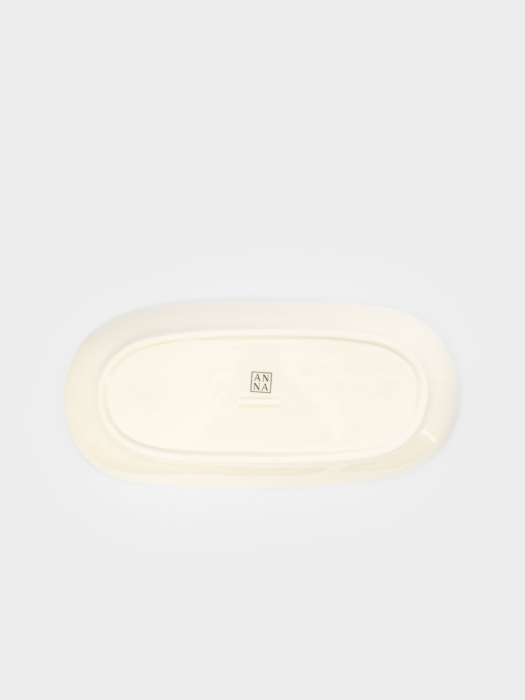 Блюдо, 32х16 см, фарфор P, овальное, молочное, Лимон, Limoncello ANNA LAFARG ANLAF-ARJ-290525-3