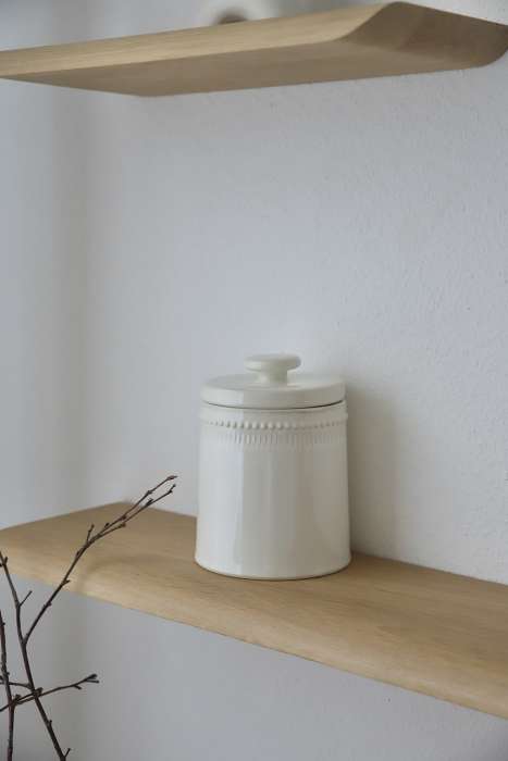 Банка для хранения белого цвета из коллекции kitchen spirit, 820 мл Tkano TK26-TW_JAR0001