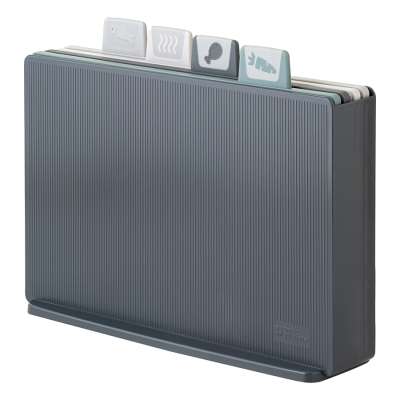 Набор из 4-х разделочных досок с держателем cut&amp;store, графит Smart Solutions SS0000401