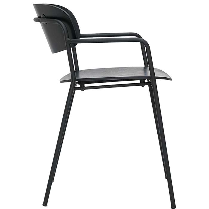 Стул с подлокотниками torfrid, черный Bergenson Bjorn BB0000102