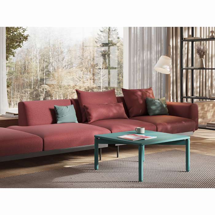 Столик кофейный saga, 75х75 см, сине-зеленый LATITUDE SGBRDTBL_C_SQBL_GRN75