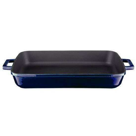 Литая чугунная жаровня 26x40 см синяя LAVA LV P TP 2640 PR BL