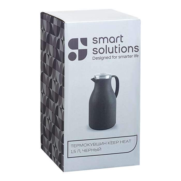 Термокувшин keep heat, 1,5 л, черный Smart Solutions SS0000241