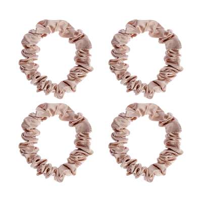 Набор из 4 шелковых резинок для волос цвета пыльной розы из коллекции essential Tkano TK24-HTS0001
