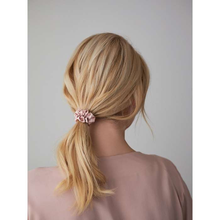 Набор из 4 шелковых резинок для волос цвета пыльной розы из коллекции essential Tkano TK24-HTS0001