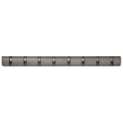 Вешалка настенная flip, 84,5 см, серая/олово, 8 крючков UMBRA 318858-1045