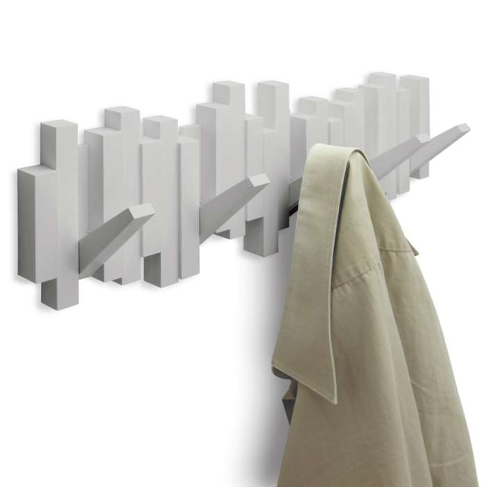 Вешалка настенная sticks, 49,3 см, серая, 5 крючков UMBRA 318211-918