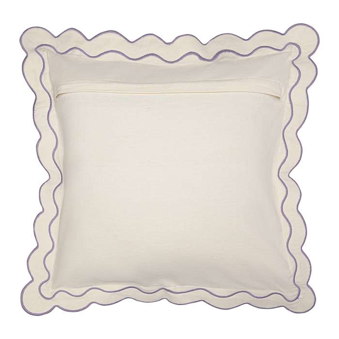 Чехол на подушку с контрастным кантом сиреневого цвета из коллекции trendy ruffles, 40х40 см Tkano TK25-CC0001
