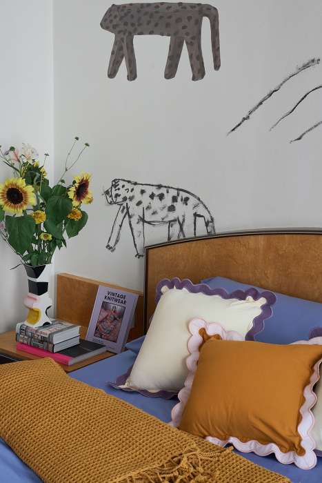 Чехол на подушку с контрастным кантом сиреневого цвета из коллекции trendy ruffles, 40х40 см Tkano TK25-CC0001