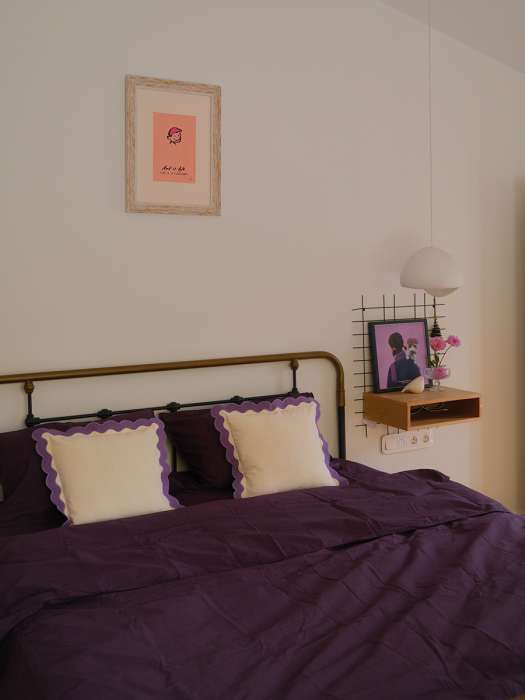 Чехол на подушку с контрастным кантом сиреневого цвета из коллекции trendy ruffles, 40х40 см Tkano TK25-CC0001