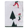 Плед из хлопка с новогодним рисунком let's ski из коллекции new year essential, 130x180 см Tkano TK25-TH0004
