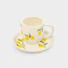 Пара чайная, 1 перс, 2 пр, 300 мл, фарфор P, молочная, Лимоны, Limoncello ANNA LAFARG ANLAF-ARJ-290525-4