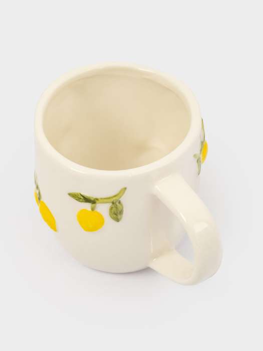 Пара чайная, 1 перс, 2 пр, 300 мл, фарфор P, молочная, Лимоны, Limoncello ANNA LAFARG ANLAF-ARJ-290525-4