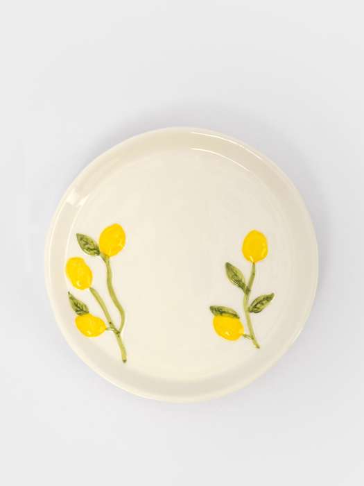 Пара чайная, 1 перс, 2 пр, 300 мл, фарфор P, молочная, Лимоны, Limoncello ANNA LAFARG ANLAF-ARJ-290525-4