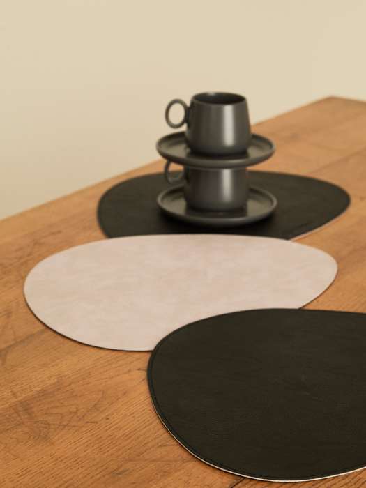 Салфетка сервировочная drop, 33х41 см, черная/светло-серая Liberty Jones LJ0000549