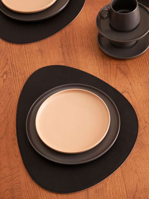 Салфетка сервировочная drop, 33х41 см, черная/светло-серая Liberty Jones LJ0000549