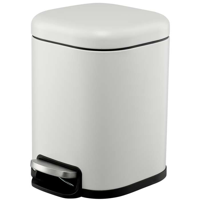 Ведро мусорное с педалью, светло-серое, 6 л Smart Solutions SS0000246