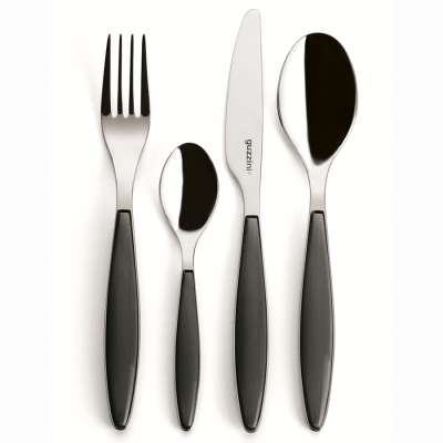 Набор из 24 столовых приборов cutlery feeling, серые Guzzini 23000022