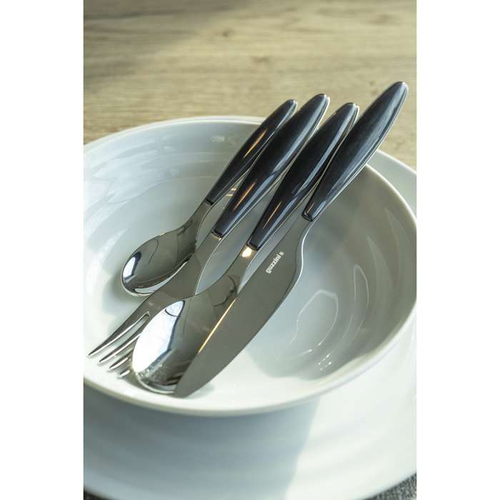 Набор из 24 столовых приборов cutlery feeling, серые Guzzini 23000022