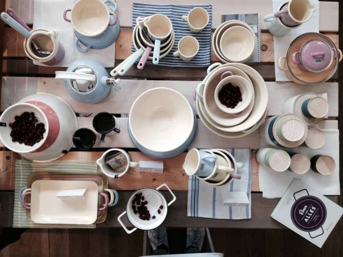 Кастрюля коническая с эмалированной крышкой, 20 см, 3.5 л, бирюзовый, SKY BLAU RIESS 0608-060