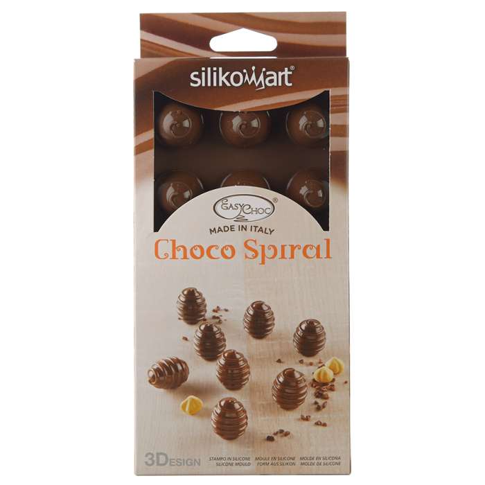 Форма для приготовления конфет Choco Spiral силиконовая SILIKOMART 22.152.77.0165