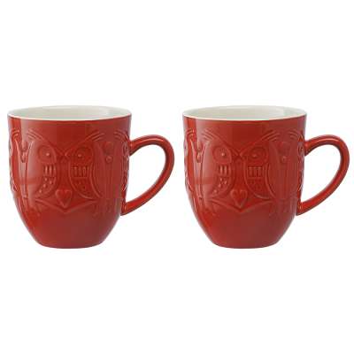 Набор кружек birds of paradise, 500 мл, красные, 2 шт. Liberty Jones LJ0000208