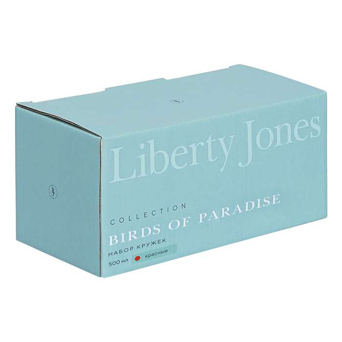 Набор кружек birds of paradise, 500 мл, красные, 2 шт. Liberty Jones LJ0000208