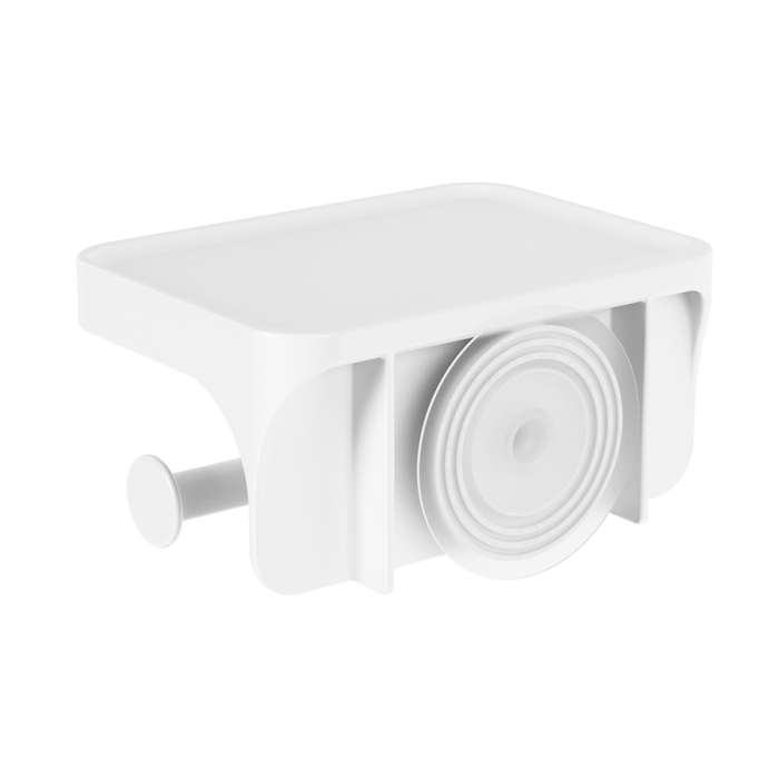 Держатель для туалетной бумаги с полкой flex adhesive, белый UMBRA 1021297-660