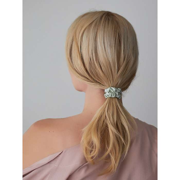 Набор из 4 шелковых резинок для волос мятного цвета из коллекции essential Tkano TK24-HTS0002