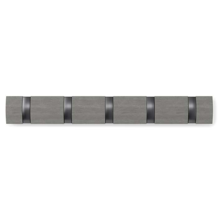 Вешалка настенная flip, 5 крючков, серая UMBRA 318850-1045