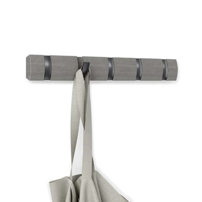 Вешалка настенная flip, 5 крючков, серая UMBRA 318850-1045