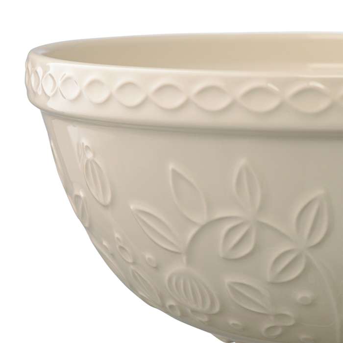 Миска кремового цвета с рельефным узором Ягоды Тайги из коллекции russian north, 2,5л Tkano TK22-TW_BW0008