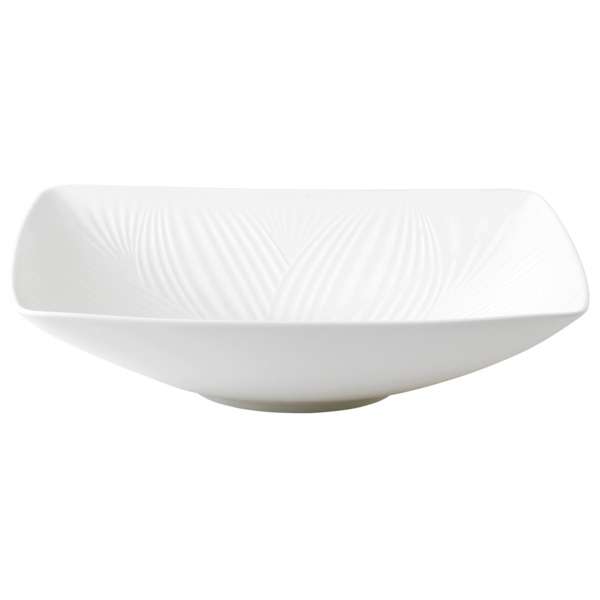 Чаша квадратная Wedgwood Фолия 26 см, белая