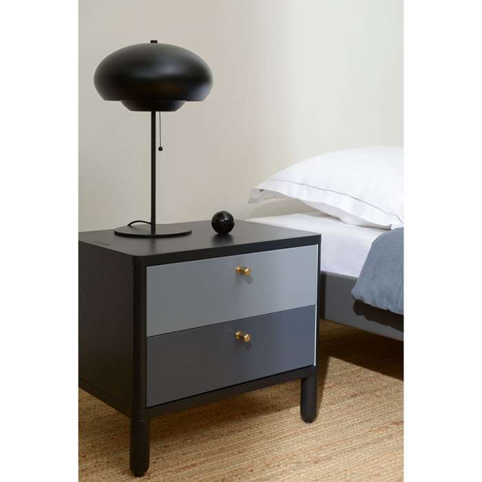 Тумба прикроватная saga, hordur, 55х40х50 см, черная LATITUDE SGNSTDHRDRBK