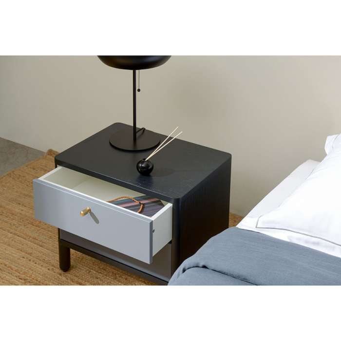 Тумба прикроватная saga, hordur, 55х40х50 см, черная LATITUDE SGNSTDHRDRBK
