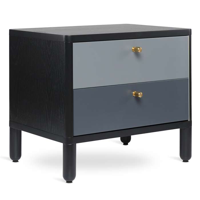 Тумба прикроватная saga, hordur, 55х40х50 см, черная LATITUDE SGNSTDHRDRBK