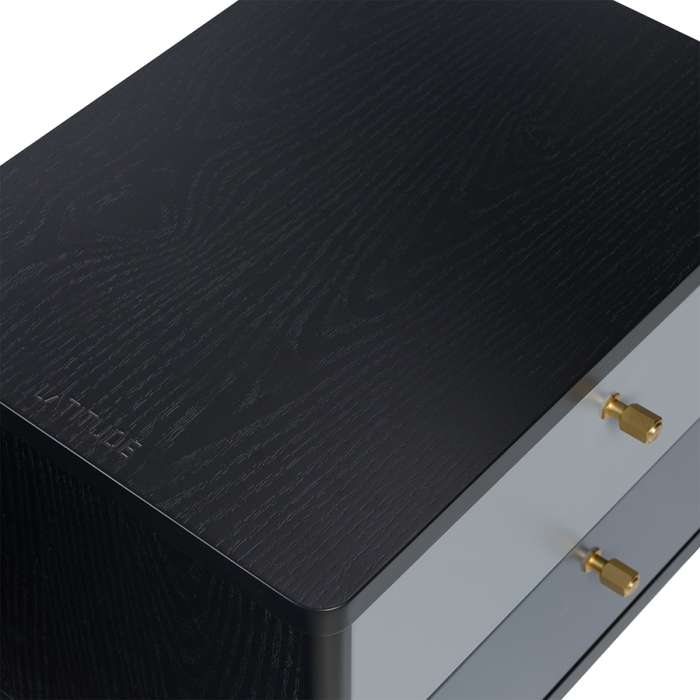 Тумба прикроватная saga, hordur, 55х40х50 см, черная LATITUDE SGNSTDHRDRBK