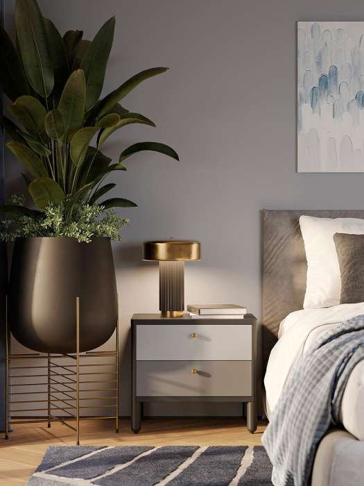 Тумба прикроватная saga, hordur, 55х40х50 см, черная LATITUDE SGNSTDHRDRBK