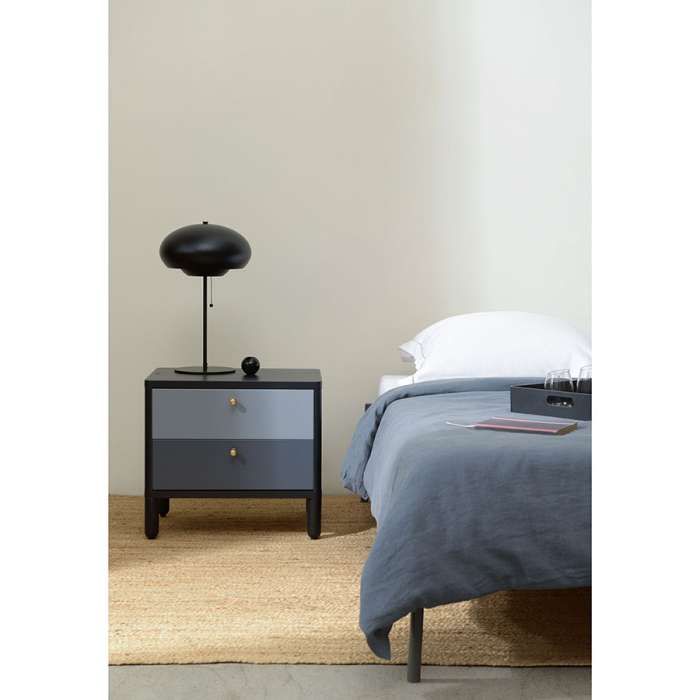 Тумба прикроватная saga, hordur, 55х40х50 см, черная LATITUDE SGNSTDHRDRBK
