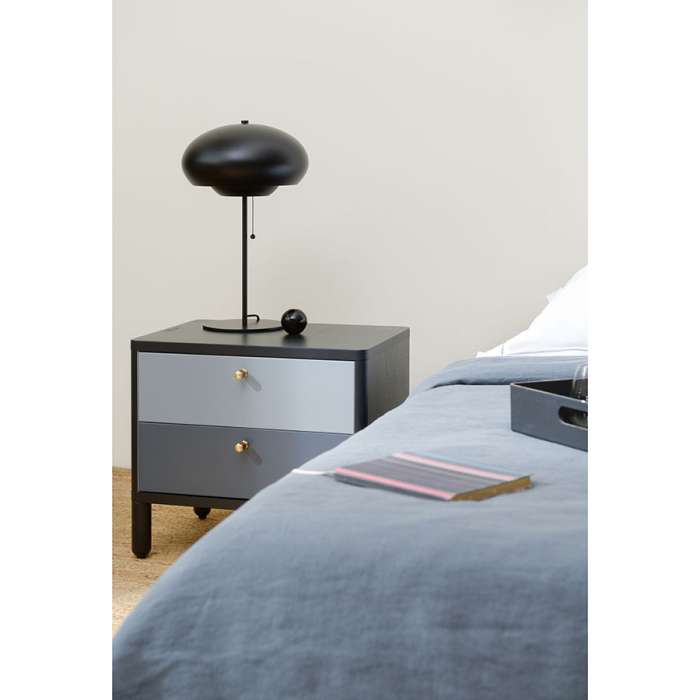 Тумба прикроватная saga, hordur, 55х40х50 см, черная LATITUDE SGNSTDHRDRBK