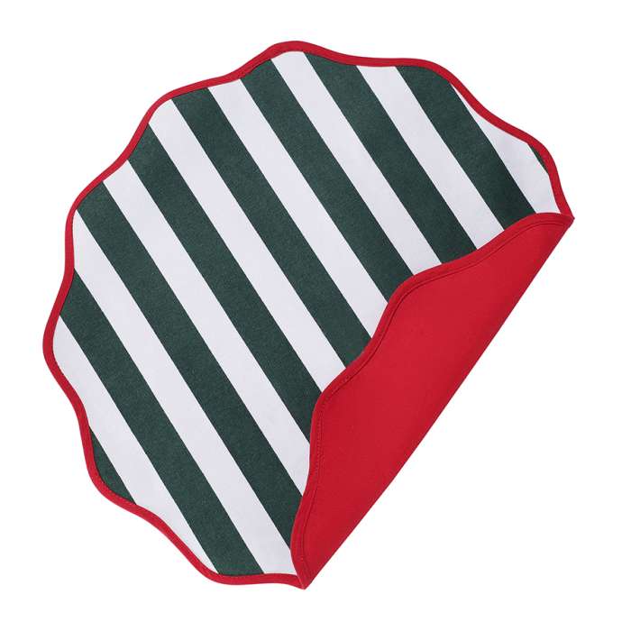 Салфетка под приборы trendy christmas зеленого цвета из коллекции new year essential, D40 см Tkano TK25-PM0015
