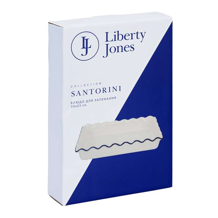 Блюдо для запекания santorini, 35х23 см, прямоугольное Liberty Jones LJ0000480