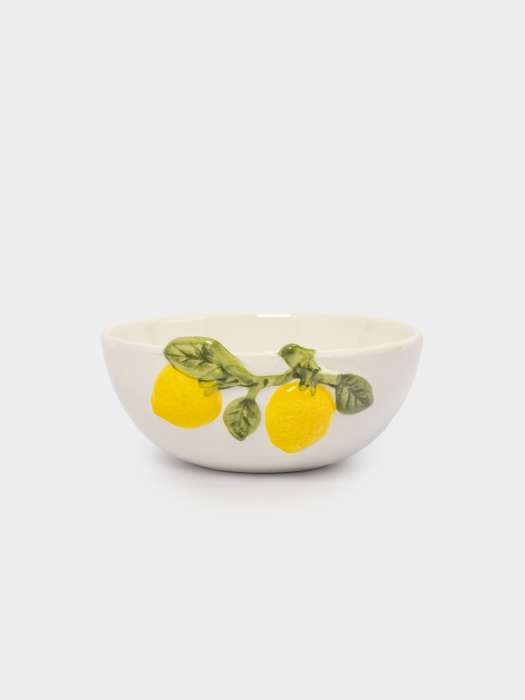 Салатник, 16х7 см, 700 мл, фарфор P, молочный, Лимоны, Limoncello ANNA LAFARG ANLAF-ARJ-290525-5